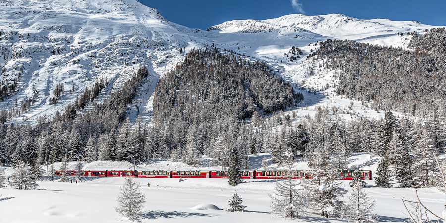 Celebrate Christmas Day aboard the Bernina Express