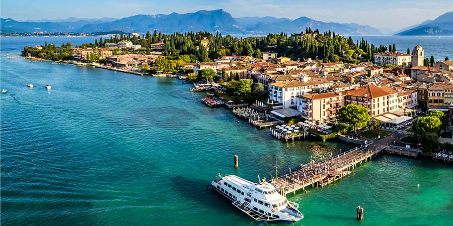 Relaxing in a spa hotel on the shores of the lake